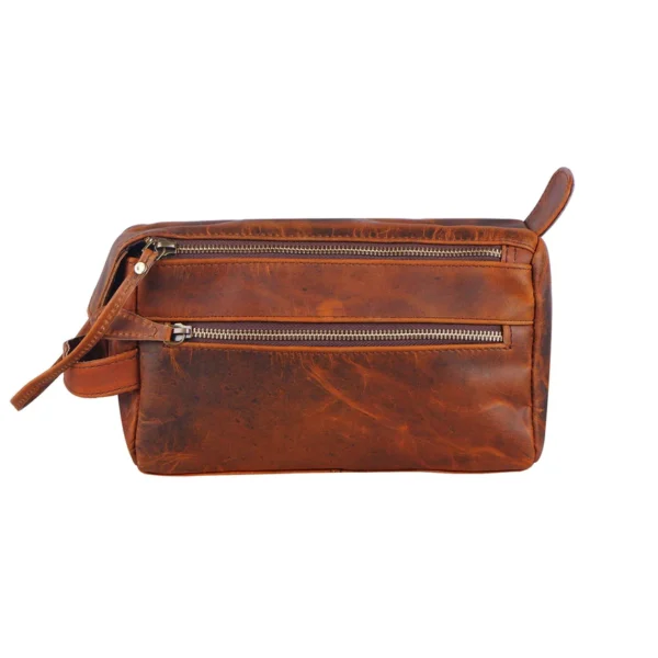 Leather Dopp Kit Bags - Grooms Leather Dopp Kit Bag - Image 4