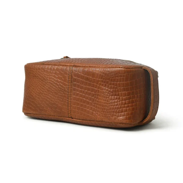 Leather Groomsmen Gift - Leather Toiletry Bag - Image 2