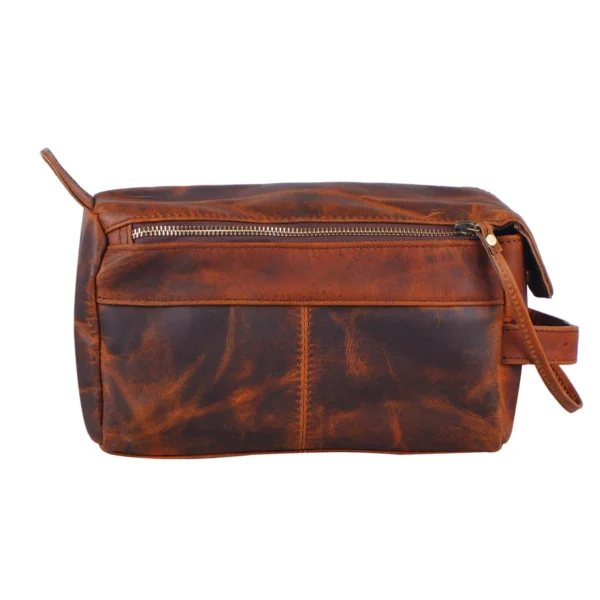 Leather Dopp Kit Bags - Grooms Leather Dopp Kit Bag - Image 5