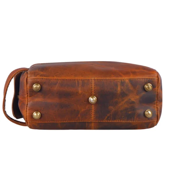 Leather Dopp Kit Bags - Grooms Leather Dopp Kit Bag - Image 3