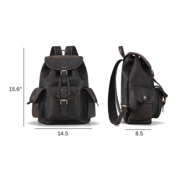 Urban Nomad Leather Backpack - Image 2