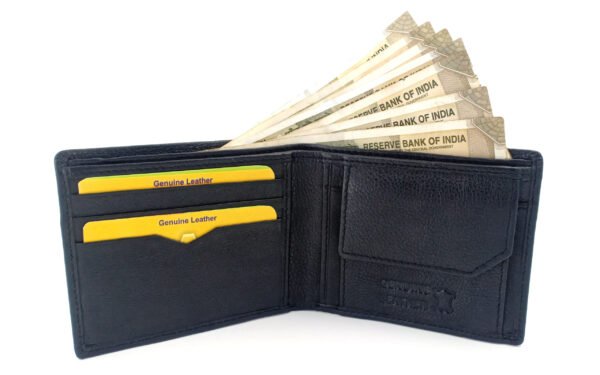 Black Genuine Leather Wallet - Image 2