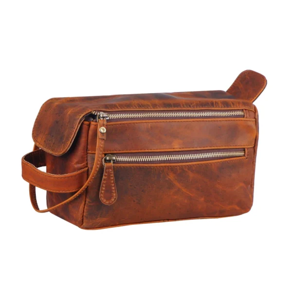 Leather Dopp Kit Bags - Grooms Leather Dopp Kit Bag