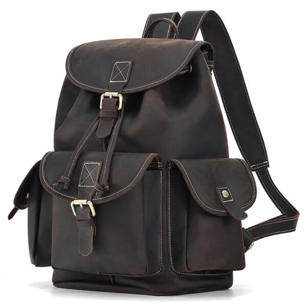 Urban Nomad Leather Backpack - Image 11