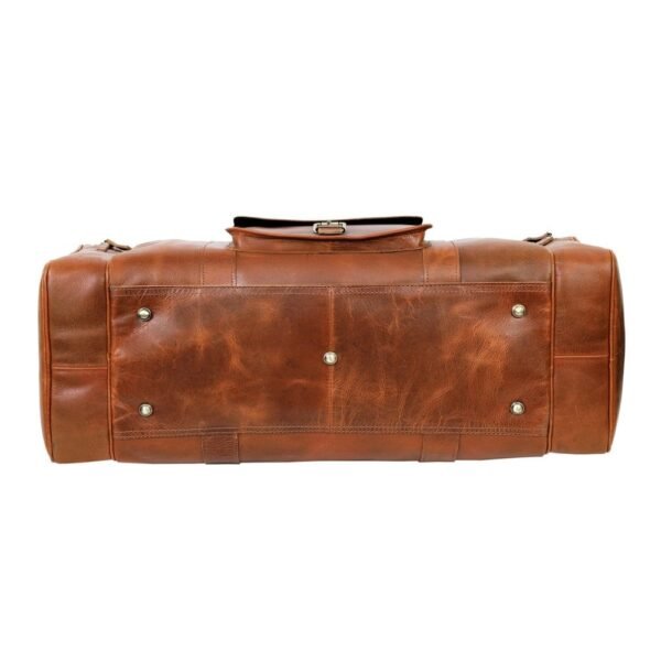 Bold Statement Leather Duffel - Image 9