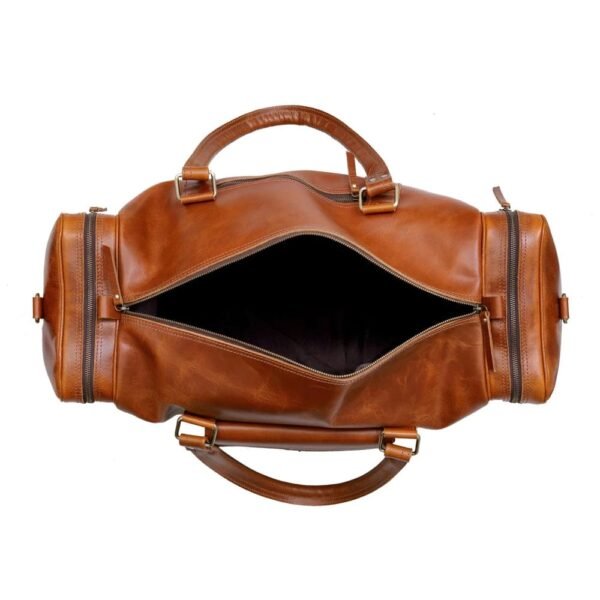 Bold Statement Leather Duffel - Image 6