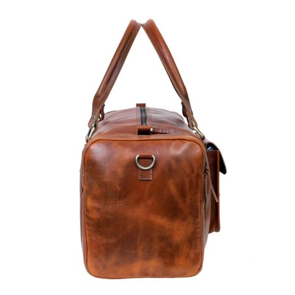 Bold Statement Leather Duffel - Image 8