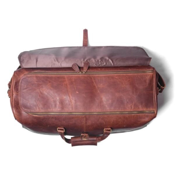 Minimalist Premium Leather Weekender - Image 3