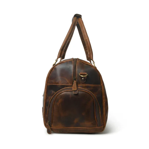 Executive Class Leather Gym Duffel - Image 2