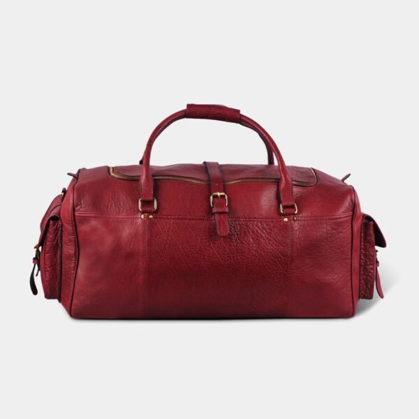 Vintage Charm Leather Duffel Bag