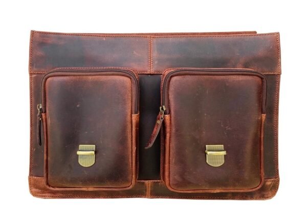 Spacious Leather Laptops Bag - Image 5