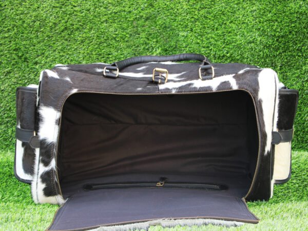 Monarch Heritage Leather Travel Bag Cow Hide Duffel - Image 7