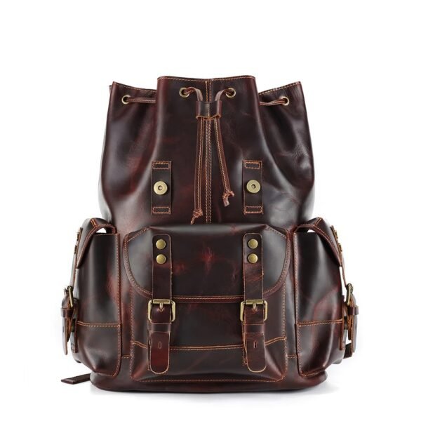 Masterpiece Heritage Leather Backpack - Image 6